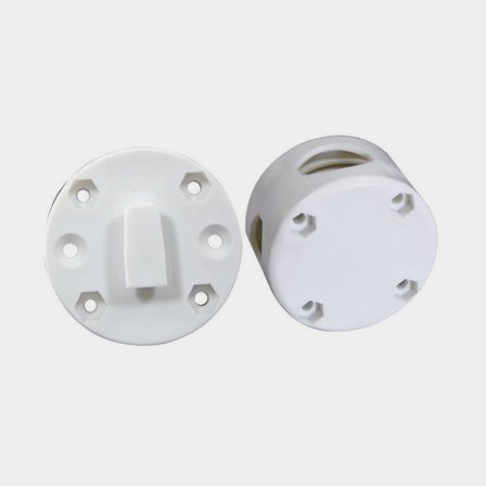 Base de soporte de barandilla Nuova Rade Store-All, Ø6 cm x 0.9 cm, blanco