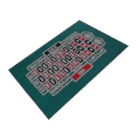Bordcasino Filts Layout - Dobbeltsidet Poker Spillemåtte Til Texas Hold'em Og Blackjack Professionel Kvalitet Roulette Cc