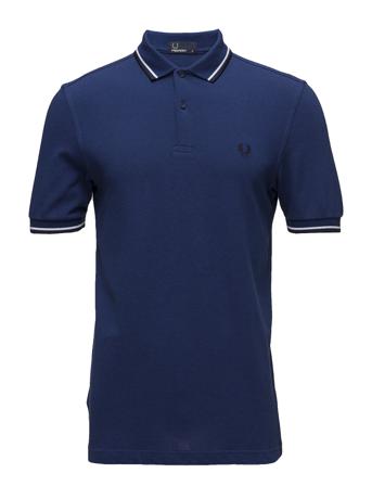 Twin Tipped Fp Shirt Polos Short-sleeved Blå Fred Perry