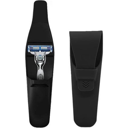 2 kpl Universaali Silikoninen Parranajokoneen Pidike - Yhteensopiva Gillette Parker Merkur -parranajokoneiden kanssa, Pehmeä Liukumaton Suojakotelo 