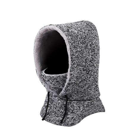 Balaklava høst og vinter sykkelhette utendørs kald og vindtett skihue varm hvit og grå