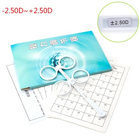 Laadukas 0,50D - 4,00D Flip Test Linssi Vahvistus Optinen Flipperi Optometria Muovi