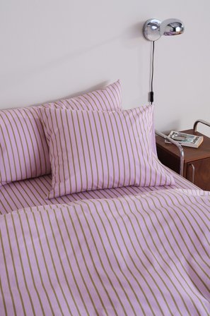 Jotex - Sengesett Økologisk Lilla/olivengrønn - SIMA - Kjøp Enkeltseng hos Jotex