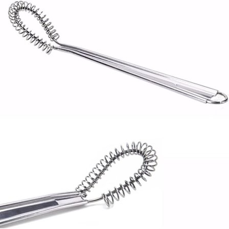 Set med 2 bästa rostfria köksredskap Mini äggvisp Handvisp Skummande mjölkskummare Krämig kaffeskummare Fjädersåsblandare Kökstillbehör