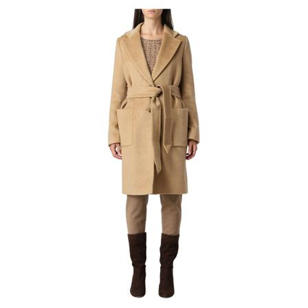 Twinset, Belted Coats Beige, Dames, Maat:XS