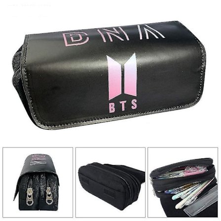 Bts Børne Dobbeltlags Penalhus Stor Kapacitet