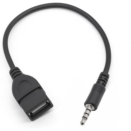 USB till Jack-adapter från USB 2.0 till 3,5 mm hane auxiliary stereo ljudjack (2 st)