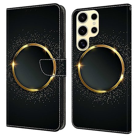 For Samsung Galaxy S25 Ultra Deksel PU Lær Lommebok Telefondeksel med Stativ