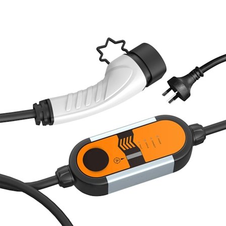 Type2 EV-oplader til elbil 3,5KW 5M kabel, 8-10A AU 85-264V