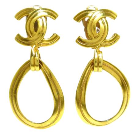 Chanel Vintage - Vintage Smycken - Gul - Dam - Storlek: One Size, Dam, Storlek: ONE SIZE