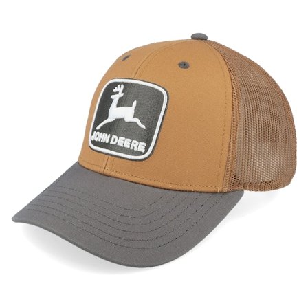 John Deere - Brown - trucker - Cap - Vintage Raised Embroidery Black/Brown - Hatstore