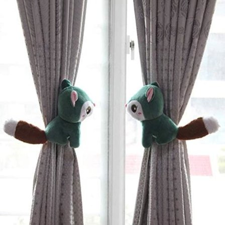 2 stk. Gardinbindere Søde Abe Gardin Clips Reb Gardinholder Spænder Dekorative Gardin Holdbacks