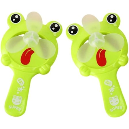 2 st Mini Personlig Fläkt Söta Fläktar Handtrycksfläkt Premium Material Fläkt Liten Fläkt Kraftfull Handhållen Skelett Mini Handhållen Fläkt Mini 