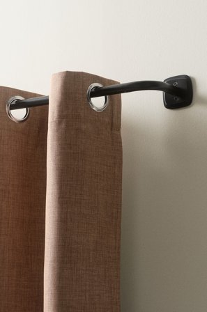 Jotex - Gardinstang Enkel 125-203 Cm Matt black - DANI - Kjøp Gardinstenger hos Jotex