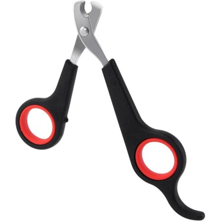 Profesjonell katteklosaks med sklisikre store håndtak, klosaks, sikker, skarp saks i rustfritt stål, liten kjæledyrpleieklipper