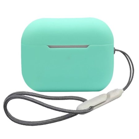 AirPods Pro 2 silikonfodral med nyckelband - Mintgrön