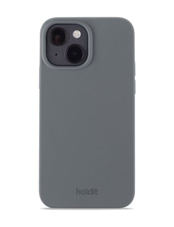 Holdit Silicone Case Space Gray - Grey - IPHONE 14-13