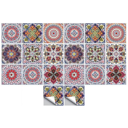 2 sarjaa Mandala-ompelu Pieni kukka-simulaatio Laatta-tarrat Koti Keittiö & Keittiö KLB