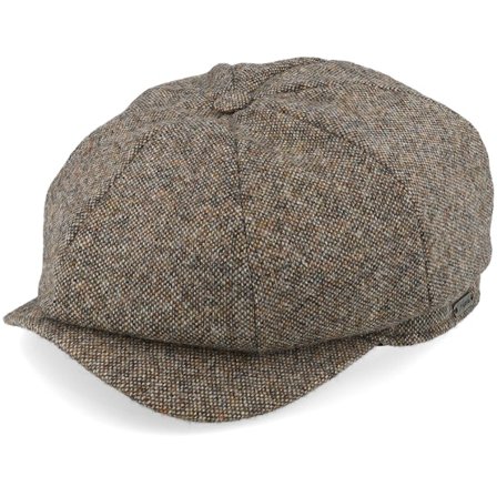 Wigéns - Beige Cap - Newsboy Classic Beige Melange Flat Cap @ Hatstore