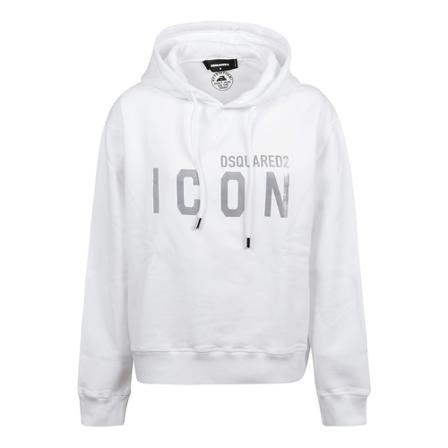 Dsquared2 Logo Sweatshirt With Hood Hvid, Dame Sweatshirts