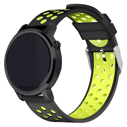 Samsung Gear S3 klockarmband silikon metall - Svart och gul