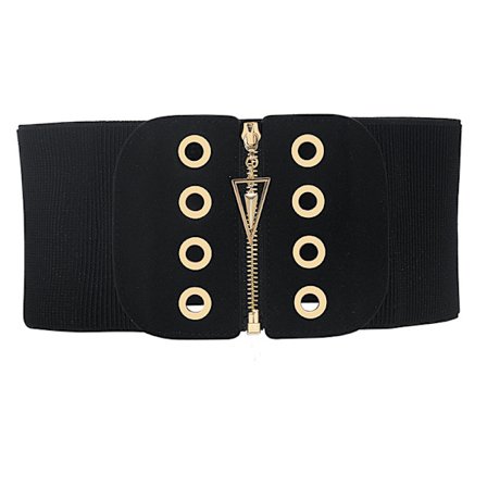 Damer Bred Elastisk Taljebælte Cinch Stretch Fashion Livrem St