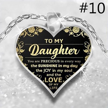 Dammode Hjärtformat hängsmycke i legering till min bästa syster/goda vän/dotter/barnbarn