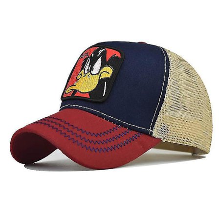 Disney Anime Figures Daffy Duck Baseball Cap Embroidered Cotton Cartoon Animals Four Seasons Mesh Hat Birthday Gifts