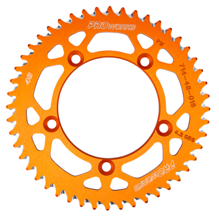 Zadní Rozeta Proworks Aluminium Oranžová - KTM 525 EXC 2003-2007