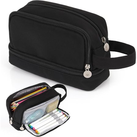 Suurikokoinen penaali yleiskäyttöön, monitoiminen paperitarvikkeiden järjestäjä penaali kahvalla, kannettava penaali kouluun ja toimistoon