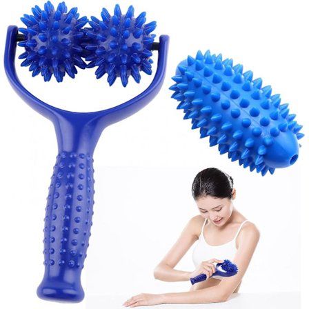 Massage rulle, massage rulle med knopper, massage rulle med 3 massagekugler, massage rulle