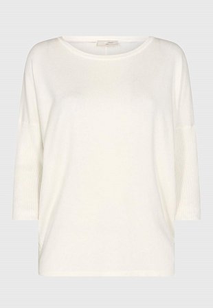 Freequent - Finstrikket genser i offwhite for damer i størrelse XL (44) - Cellbes