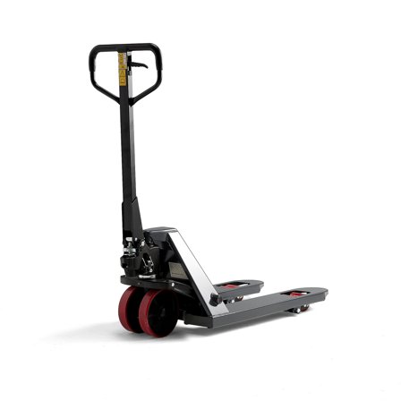 Quicklift-Palettenhubwagen BOOST, 2500 kg, L 1150 mm, grau, Polyurethan/doppelt