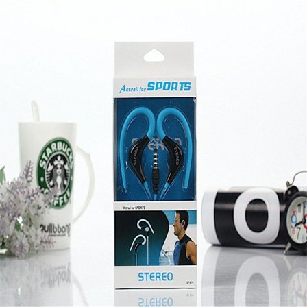 Stereo Sporthörlurar med Mikrofon Samtalskontroll Actrail Blå