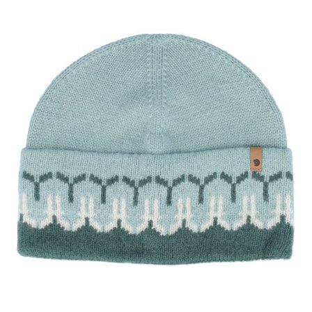 Fjällräven - Grön cuff Beanie - Övik Path Knit Beanie Deep Patina/Misty Green Cuff @ Hatstore