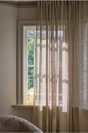 Jotex - Gardin 1-lengde Ekstra Bred Lys greige - MELISSA - Kjøp Multifunksjonsgardiner hos Jotex