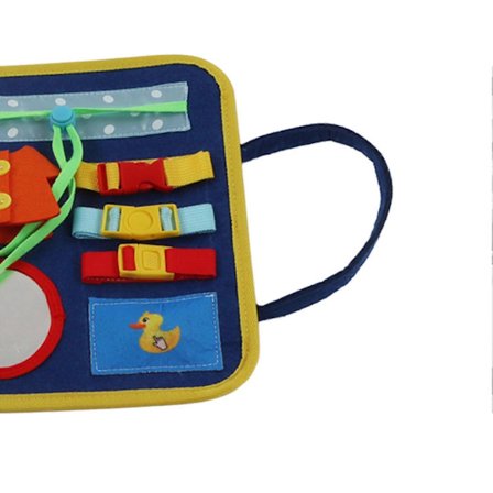 Børnetøjsbræt Legetøj Spændeudløser Bindesko Grundlæggende Påklædningsfærdigheder Læring Tidligt Pædagogisk Legetøj med Håndtag[HK]