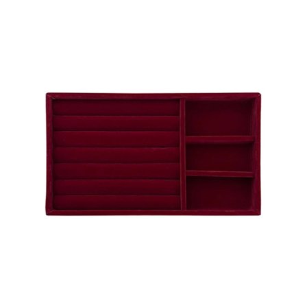 Mjuk smyckesförvaringsbricka för ringar och örhängen