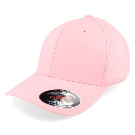 Flexfit - Rosa flexfit Keps - Pink Flexfit Wooly Combed @ Hatstore