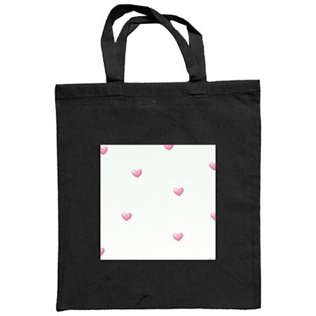 Stoffpose Minimalistiskt mønster med rosa hjerter på lyse bakgrunn, søtt og enkelt design for mobildeksler, plakater og gaver.