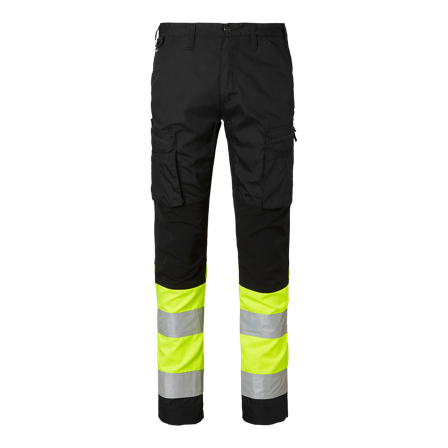 Top Swede 220 Arbetsbyxa varsel, svart/gul C44, Arbetskläder