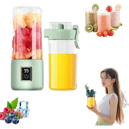 Bærbar blender, liten smoothie- og shakemaskin, bærbar blender, personlig juicer for shaker og smoothies, kontor og treningsstudio