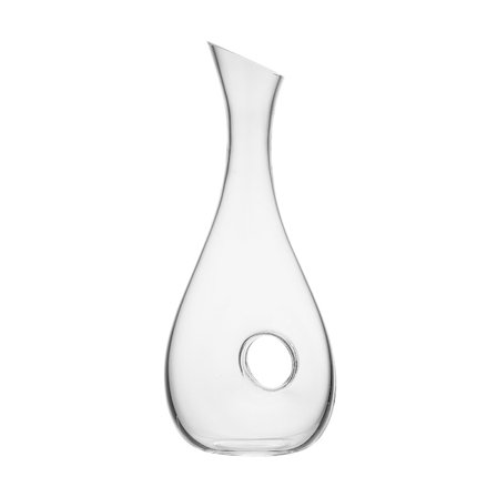 Vinkaraffel med prop, 1 L, blyfri, sæt med rødvinskarafler