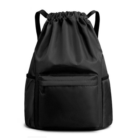 Letvægts Vandtæt Sportsrygsæk Med Våd/Tør Rum Til Fitness Yoga Rejser Kabinetaske Holdbar Lille Sort 16,5 Tommer