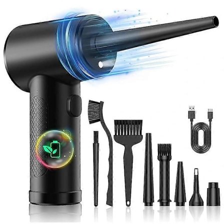 Trykkluft Spray Støvfjerner Elektrisk Støvfjerner Tastaturrengjøring Luftspray for Laptop, Sofa, C