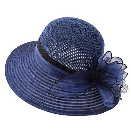 CNE Crochet Organza Flower Straw Solhatt för kvinnor, gratis - Perfet