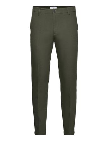 Como Reg Twill Pants Chinos Bukser Grønn Les Deux*Betinget Tilbud