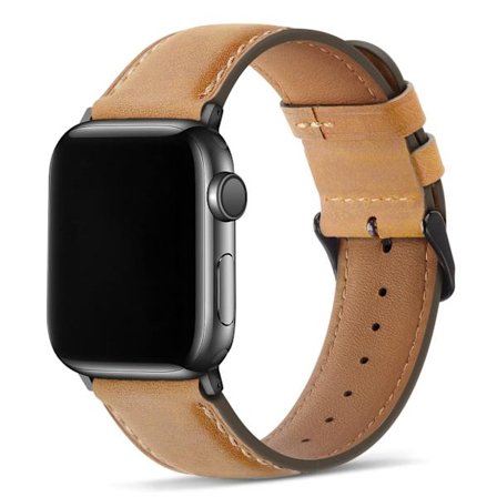 Kompatibel med Apple Watch Armband - Ljusbrun, 49mm 45mm 44mm