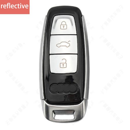 Bilnyckelhölje för Audi, ersättning av fjärrnyckelhölje, horizon a6l, A4, C8, A7, A8, Q8, 2017, 2018, 2019, 2020, 3 stycken, ny