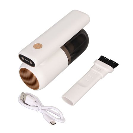 Mini håndholdt støvsuger 9000PA trådløs liten bilstøvsuger med LED-lys for biltastatur kjæledyrhjemrengjøring